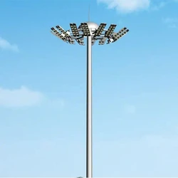 Galvanized Stadium Lighting Pole