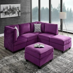 Corner Velvet Sofa