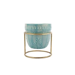 Decorative ceramic planter