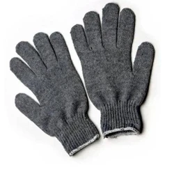 Grey Finger Gloves