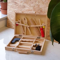 Wooden Tool Box Set