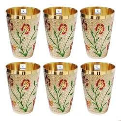 Brass Glass Set