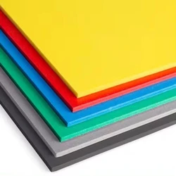 Coloured PVC Foam Board, Green, red, yellow, blue