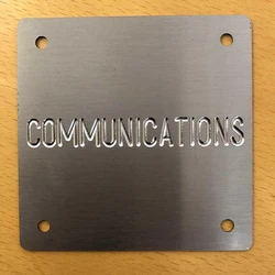 Stainless Steel Engraved Plates, Custom, multiuses