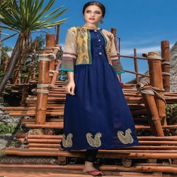 Cotton Printed Jacket Kurti
