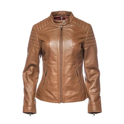 Ribbed Leather Jacket