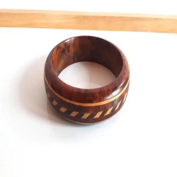 Inlaid Wood Bangle
