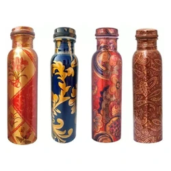 Leak Proof Printed Pure Copper Water Bottle Manufacturers