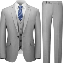Solid Men Suit