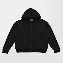 Black Zipper Hoodie Jacket