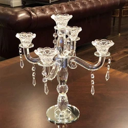 5Arm Crystal Candelabras