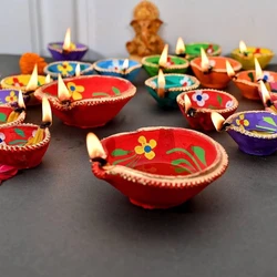 Terracotta Clay Diyas