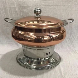 Antique Chafing Round Dish