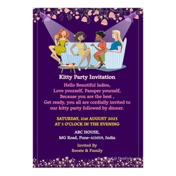 Kitty Party Invitation Card