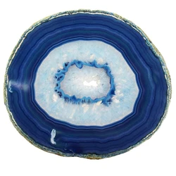 Blue Agate Stone Slice