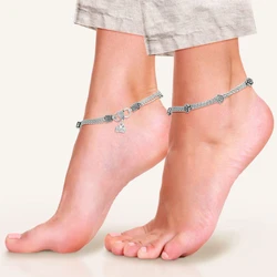 Fancy Silver Anklets