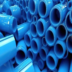 Blue Plastic Pipes