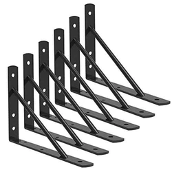 Angle Shelving Brackets, Black or customize color