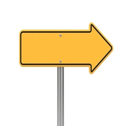 Street Sign Board, Long-lasting, yellow color