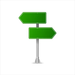 Green Sign Board, Clip-art available, stainless