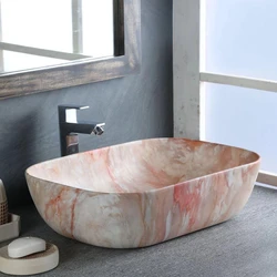 Pink Marble Basin