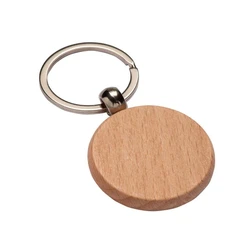 Wooden Round Keychains