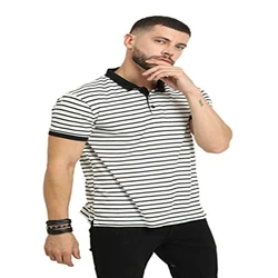 Men's Cotton Polo Collar Tshirts Striped T Shirt Collection