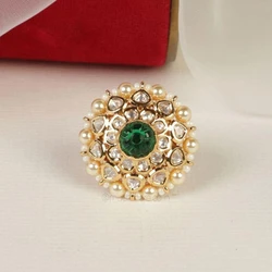 Polished Kundan Rings