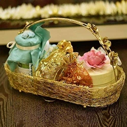 Metal Wedding Gift Basket