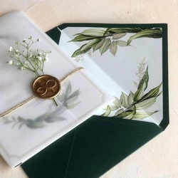 Square Butter Wedding Card