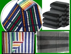 100% Cotton Terry Towels Yarn dyed, solid dyed & white