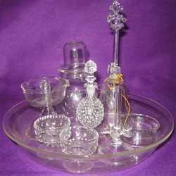 Glass Pooja Set