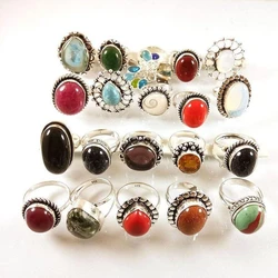 Silver Gemstone Ring