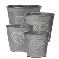 Glavanized Metal Bucket Planter