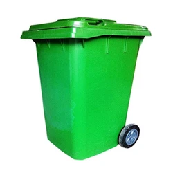 Green Wheeled Garbage Bin