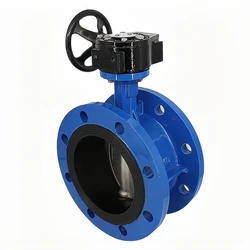 Gear switch flange butterfly valve