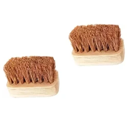 Wood Brown Coir Washing Brush Wooden Handle Coir Brushes