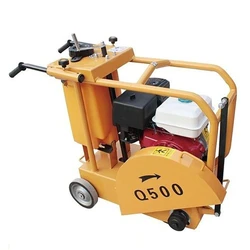 Cutting Concrete Road Machine