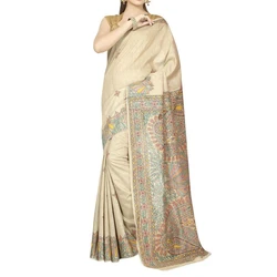 Moonga Tussar Silk Saree