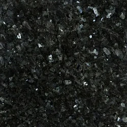 Beautiful Black Pearl Granite Countertops Glossy Finish Slab