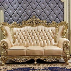 Wood Plating Sofa Set