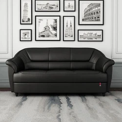 Black 3 Seater Sofa