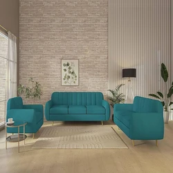 Polished Sofa Set Fabric