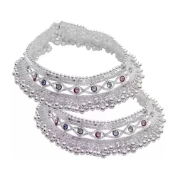 Designer Silver Payal