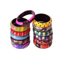 Painted Wood Bangles