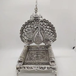 Antique Silver Singhasan