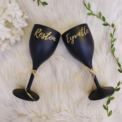 personalized disposable wine glasses, design,  printed