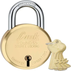 Round Brass Padlock