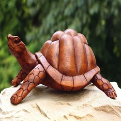 Wooden Turtle Statue