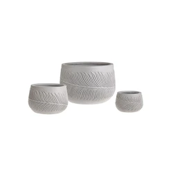 Fiber clay designer pots